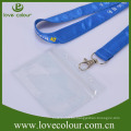 Nueva Custom Poliéster material titular de la tarjeta Lanyard